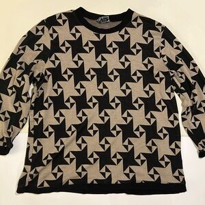 Vintage Limited Editions by Cricket Lane Men's Sweater w/ Geometric Star Pattern